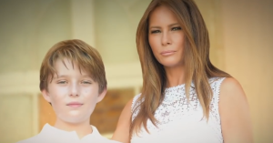 donald trump son barron wife melania