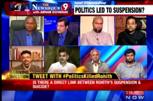 Arnab Goswami The Newshour Panel