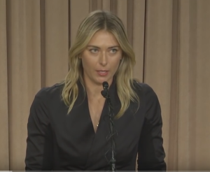 maria sharapova drug meldonium confession press conference