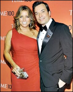 Jimmy Fallon with wife Nancy Juvonen