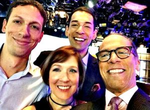 Lester Holt with Wife Carol Hagen and children