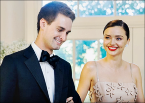 Miranda  Kerr with Evan Spiegel