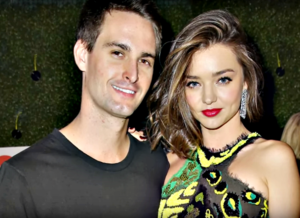 Miranda Kerr with Fiancee Evan Spiegel