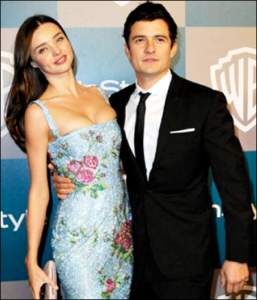 Miranda Kerr with Husband Orlando Bloom