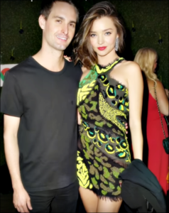 Miranda Kerr with boyfriend Evan Spiegel