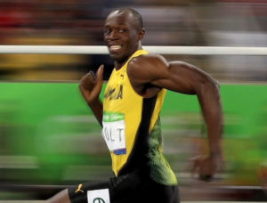 Usain Bolt smiling