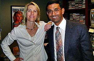 Laura Ingraham Salary Net Worth Age Boyfriend Children Wiki   Laura Ingraham Dinesh D’Souza 300x196 